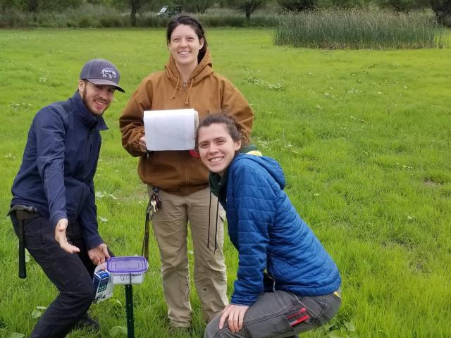 Students in the field