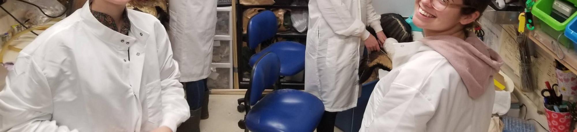 Interns in the lab
